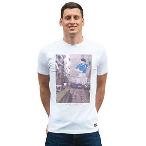 COPA King of Naples T-shirt voor heren, ronde hals, Wit.