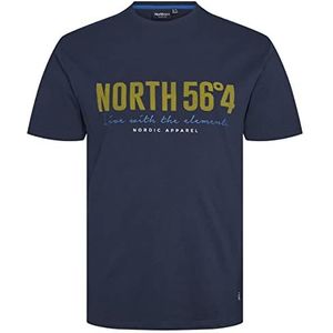 North 56-4/North 56Denim t-shirt heren, Blauw