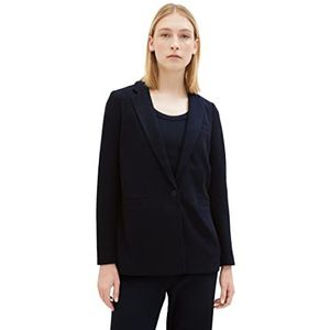 TOM TAILOR Blazer pour femme, 32251 - Dark Mineral Grey, M