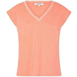 Morgan 221-Dames T-Shirt Dames, Roze Oranje (Papaya)