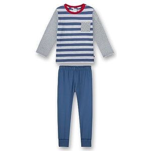 Sanetta pyjama lang blauw pijama jongen, Inkt blauw