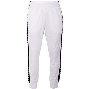 Kappa Luigi Trainingsbroek voor heren, uniseks, slim fit, stralend wit, M, Stralend wit.