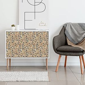 Meubelstickers woonkamer en keuken - muursticker - Terrazzo Sevilla meubels - muurstickers Azulejos - zelfklevende sticker voor meubels badkamer, 40 x 60 cm