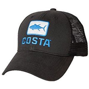 Costa Del Mar heren trucker hoed xl, zwart.