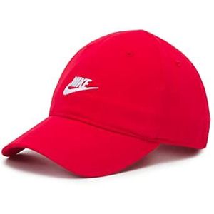Nike -Hoed met halfgebogen vizier -Verstelbare rugsluiting met STARP -Opgenaaid logo in het midden, U10 - UNIVERSITY RED