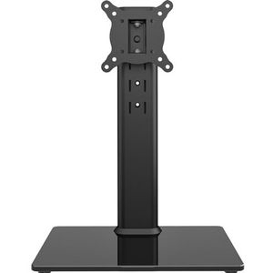 Hemudu Universele draaibare tv-beugel voor 13 tot 32 inch tv met 100 graden rotatie, in 4 standen verstelbare hoogte, duurzame basis van gehard glas, kan tot 35 kg dragen, HT07B-001P