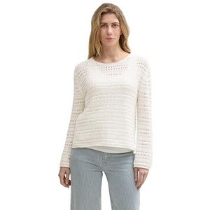 TOM TAILOR 1045486 trui voor dames, 10315 - Whisper White, XXL