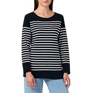 Armor Lux Zeemansman ""Amiral"" Dames T-shirt, Veelkleurig (Bi8 Rich Navy/Wit Bi8)