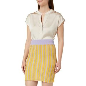nelice Mini jupe tricotée pour femme, 11026973-ne01, lilas multicolore, XS, Lilas multicolore, XS