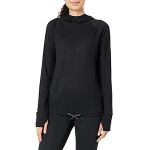 Esprit Sports RCS Ls Hoody Dames Sweatshirt met capuchon, zwart.