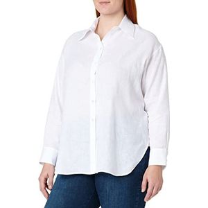 Seidensticker Blouse met lange mouwen, rechte snit, blouse, wit, 44 dames, wit, 44, Wit