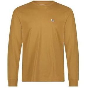 Lee T-shirt avec logo Ls Patch pour homme, Glazed Ginger, XL