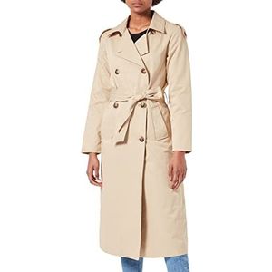 OBJECT Objclara New Trench Coat Noos jas, taupe, 38 dames, Taupe