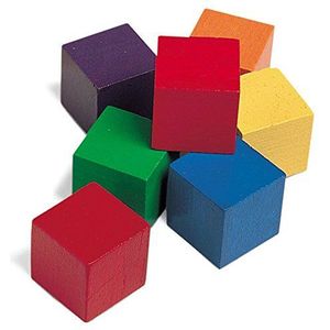 Learning Resources Houten kubus in kleur 2,5 cm (set van 102)