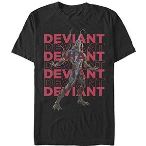 Marvel The Eternals-Deviant Repeating Organic T-shirt met korte mouwen, zwart, L, SCHWARZ