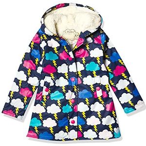 Hatley Jacket Splash jas, gevoerd, met Sherpa meisjes, Lightening Clouds, 2 jaar, Lightening Clouds