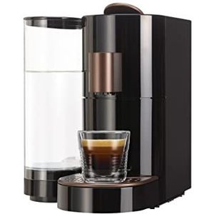 K-FEE Twins II capsulemachine voor koffie, thee en cacao, koffiezetapparaat voor grote kopjes, snel opwarmen, 2,3 liter watertank, 19 bar, zwart en koper