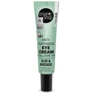 Organic Shop Oogcrème tegen zwellingen voor alle huidtypes avocado en aloë (30 ml)