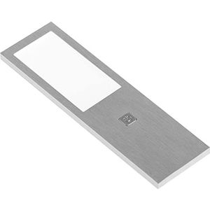 L&S Lucky-5 Touch Led-onderbouwlamp met aanraakschakelaar, 4000 K, neutraal wit, 12 V, aluminium-effect, roestvrij staal