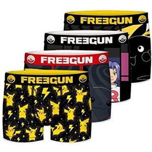 FREEGUN FREEGUN Fgpkm/1/Bm/Pk4 Boxershorts voor heren, 4 stuks, 12