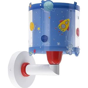 Dalber kinderen Wandkandelaar Lamp Kinderlamp Wandellamp Wolken Planeten Zonnesysteem 41349, Kinderen Slaapkamer Lamp Schaduw Blauw