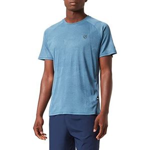 Dare 2b potential heren t-shirt, Jacquard Camouflage Stellar Blauw
