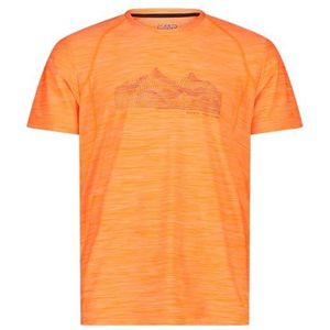 CMP T-shirt élastique en jersey chiné pour homme, Flame Mel., 50