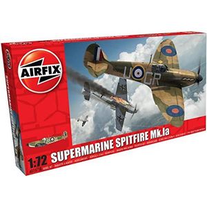 Airfix A01071B 1/72 MkIa Supermarine Spitfire Mkla modelbouwset, grijs