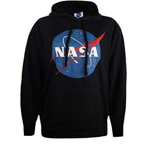 Nasa Circle Logo Sweatshirt met capuchon, zwart (Black Blk), 42 (fabrieksmaat: L) dames, Zwart