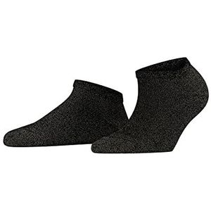 FALKE Dames glanzende ademende sokken duurzaam lyocell lage sokken versterkt effen glanzend mode platte naad zonder druk op de tenen 1 paar, Zwart (Zwart 3000)