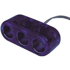 Waytex 59251 drievoudige stekker met kabel voor sigarettenaansteker, 12 V