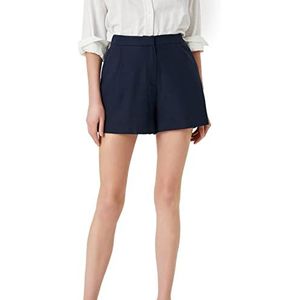 Koton Linnen shorts met zakdetails Damesshorts, Marineblauw 710