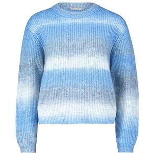 Betty & Co Pull en tricot à col rond pour femme, bleu, 38