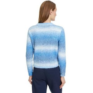 Betty & Co Pull en tricot à col rond pour femme, bleu, 48