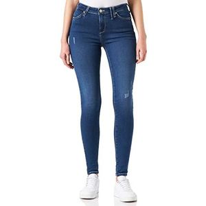 Mustang June Dames Jeans Super Skinny, middenblauw 321