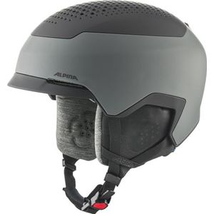 ALPINA GEMS Casque de ski unisexe pour adulte Gris Midnight-Grey Black Mat 51-55