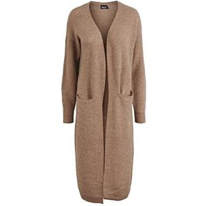 Pieces Pcjennifer Ls Long Knit Cardigan Noos Bc gebreide damesjas, Fossiel