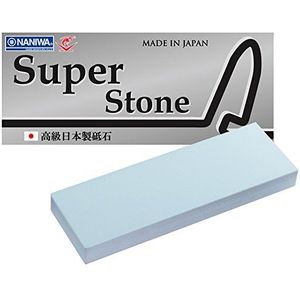 Sanelli Ambrogio, Naniwa Super Stone, professionele messenslijper, gemiddelde korrel #1000, ideaal voor het slijpen van normale messen, met hoge polijstkracht, Splash & Go geproduceerd in Japan
