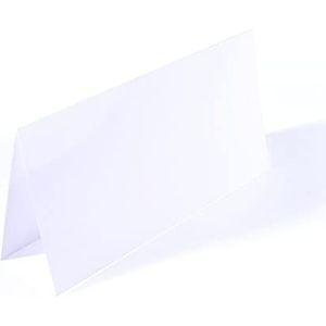Vaessen Creative Florence 25 grote rechthoekige kaarten in wit met bijpassende enveloppen