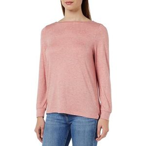 s.Oliver 2137118 T-shirt met lange mouwen voor dames, Oranje
