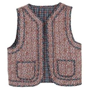 GOCCO Gilet rembourré réversible grenat, rouge, 3-4 ans