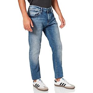 Mavi Leo Skinny Jeans voor heren, Mid Indigo Ultra Move