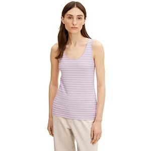 TOM TAILOR tanktop dames, 30070 - lila strepen