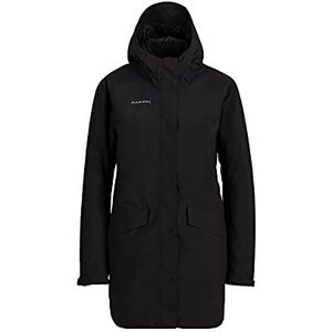 Mammut Chamuera Hardshelljack voor dames, thermische capuchon, zwart.