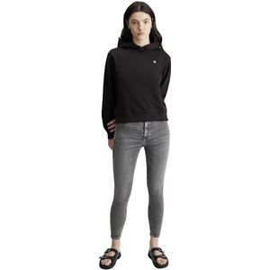 Calvin Klein Jeans Ck Embro Badge Regular Sweatshirt met capuchon voor dames, Zwart