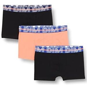 DIM Ecodim Boxershorts voor jongens, verpakking van 3 stuks, Oranje/nr