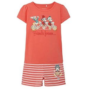 NAME IT Baby Girls NMFANNLISA Pyjama Set Minnie Night WDI Georgia Peach 80, Perzik, 80, Vissen