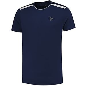 Dunlop Sports Club Tennis T-shirt voor heren, Navy / Wit