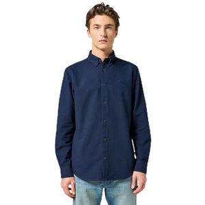 Wrangler Oxford T-shirt voor heren, Navy Blauw