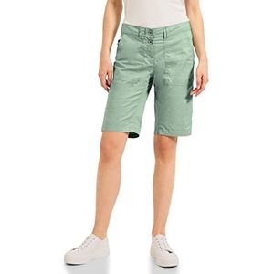 Cecil B376478 katoenen damesshorts, Verse groene salvia